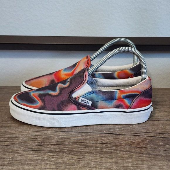 Vans Shoes - Vans Asher Women's Slip-On Skate Shoes Size 6.5 Multicolor